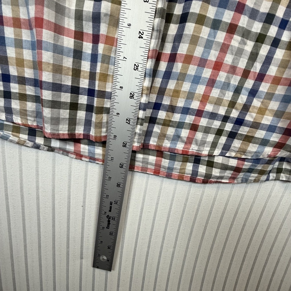 Peter‎ Millar Button Down Shirt Mens XL  Multi Gingham Check Lightweight Checked - Picture 5 of 9